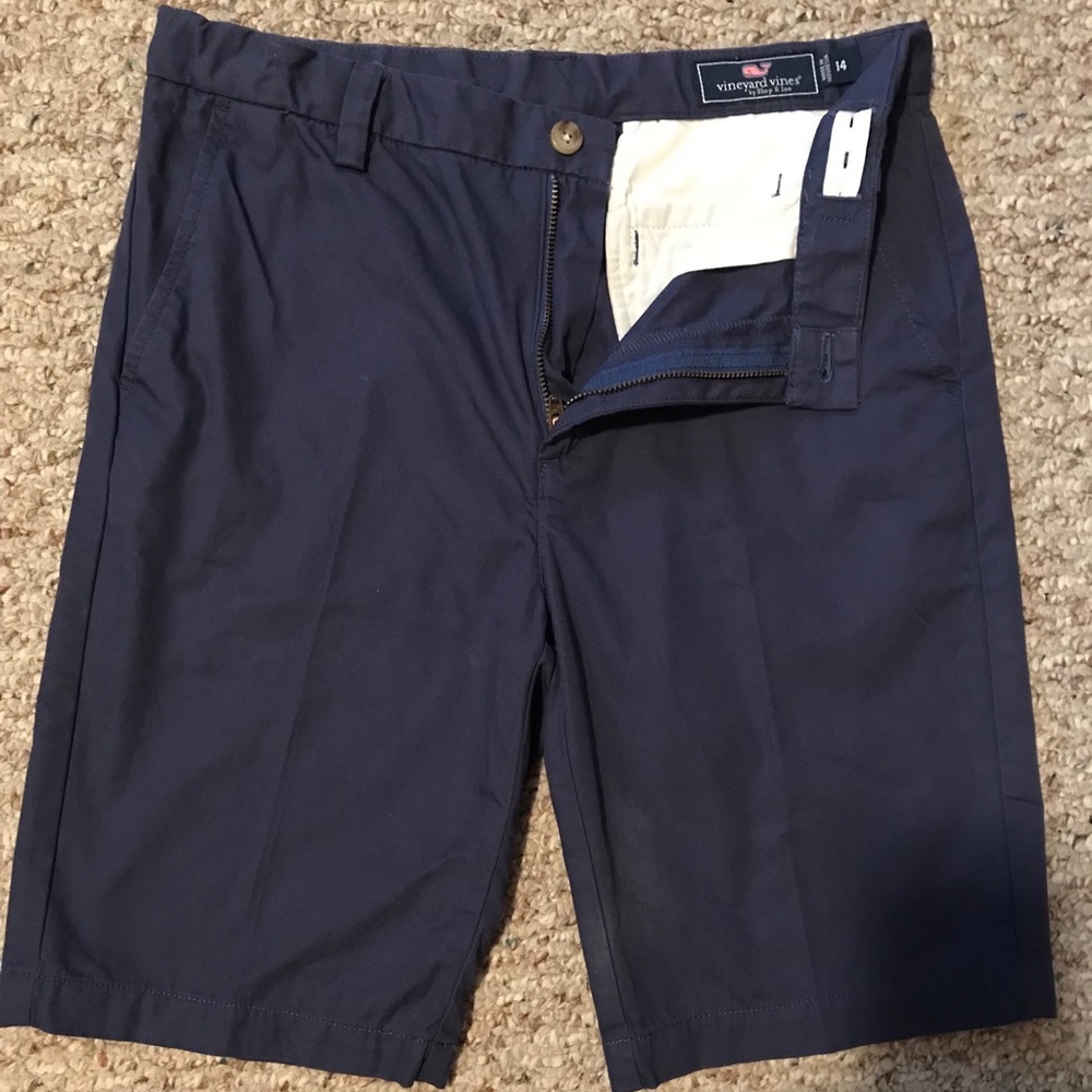Boys Vineyard Vines Blue Chino Shorts Size 14